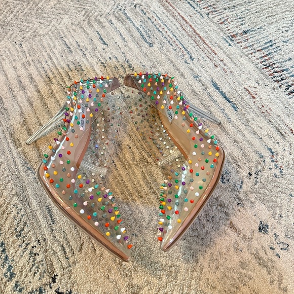 EUC Steve Madden Vala Multicolored Studded Stilettos Size 11 - Picture 12 of 14